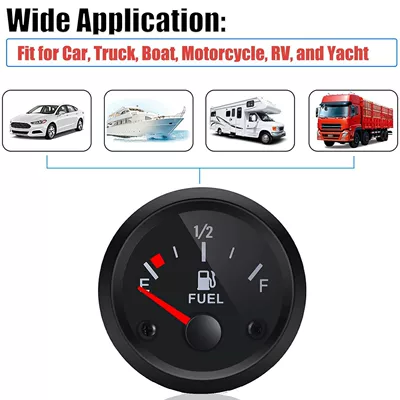 Red Pointer Modified Fuel Gauge – automobile instrument