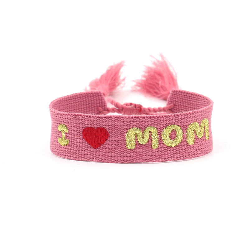 Simple Style Letter Polyester Mother'S Day Unisex Drawstring Bracelets display picture 16