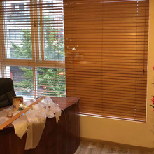 厂家定做日式椴木实木百叶窗成品家用遮光透气竹百叶百搭木制定制