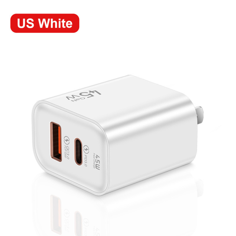 PD45W 超高速充電充電器は、Apple および Android に適しており、A+C 米国標準およびヨーロッパ標準のマルチポート充電ヘッドと互換性があります。|undefined