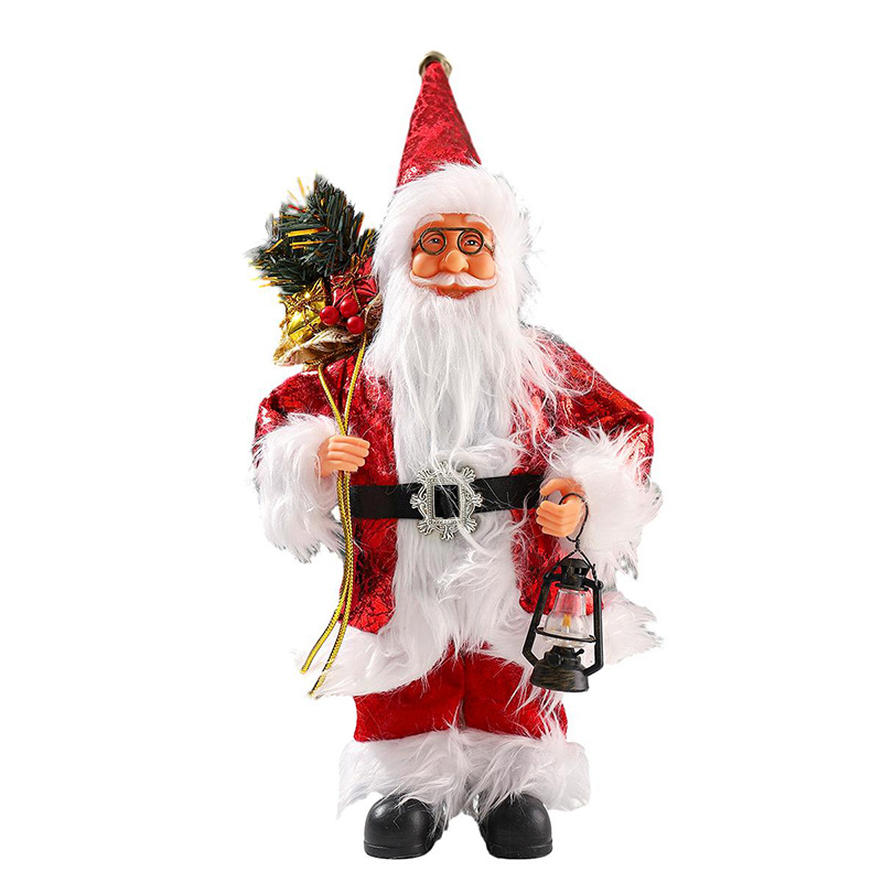 Fabricantes para DIBUJOS ANIMADOS paño felpa Santa Claus muñeca colgante adornos juguetes Navidad decoraciones