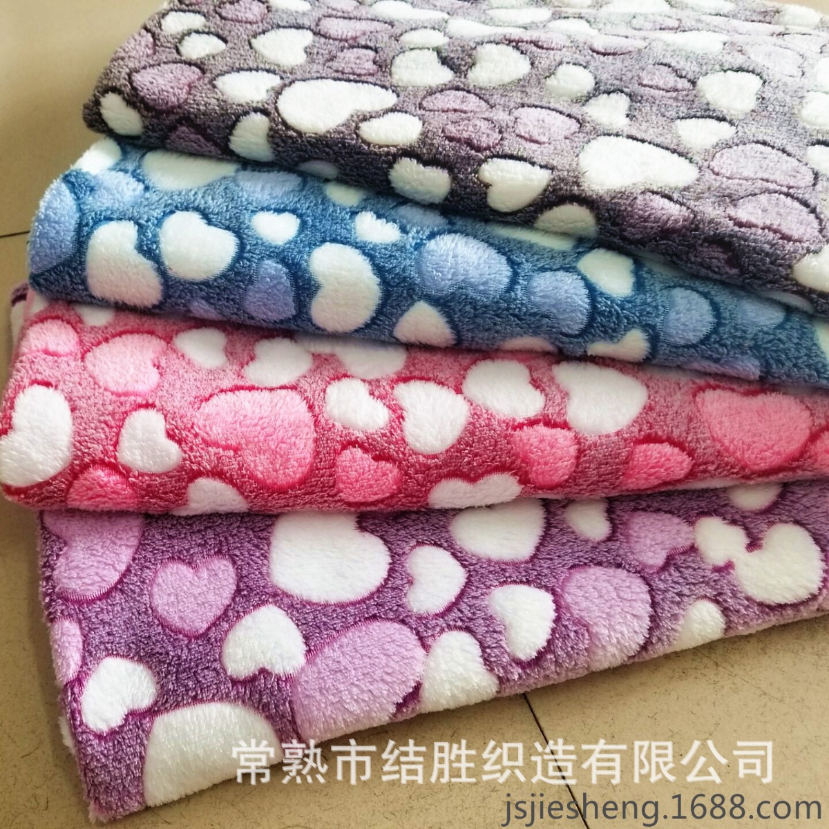 厂家供应 立体感胶水法兰绒 胶印水貂绒布 家居睡衣布