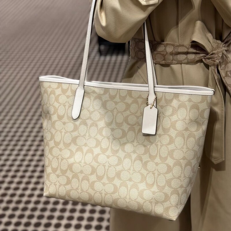 Koujia High-Quality City33 Classic Monogram Large-Capacity Tote Bag, Fashionable and Versatile Underarm Handbag, Shoulder Bag for Women