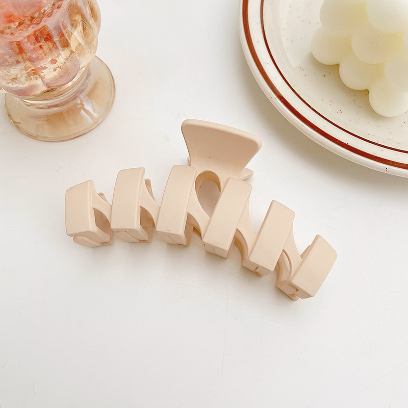 Accesorios para el cabello de Corea del Sur horquilla de acrílico de las mujeres de nuevo cuchara simple grande updo clip de pelo tocado