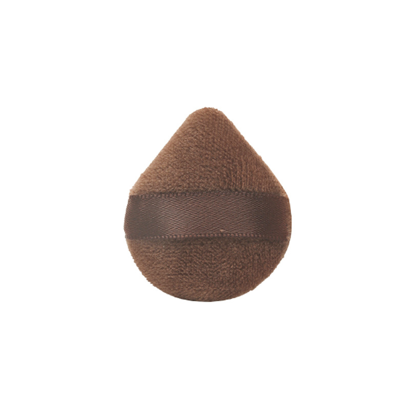 polvo de galletas de chocolate para la plantación de dedo sin líquido de base, almohadilla de aire especial para herramientas de maquillaje de dedo esponja de maquillaje