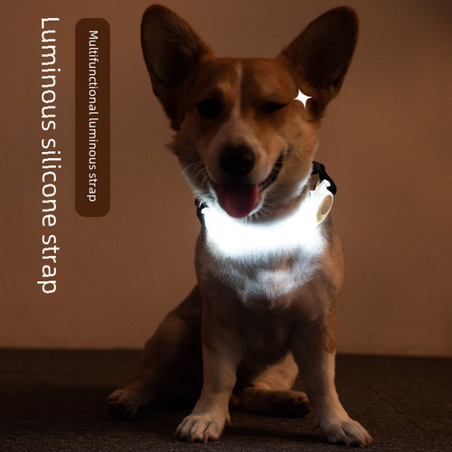 Manufacturer wholesale LED flashing light strap, glow-in-the-dark warning signal light, pre-festival warning flashing hanging strap