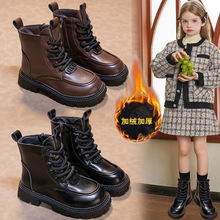女童马丁靴子2025新款秋冬季中小童小女孩女宝皮靴男童短靴3-12岁