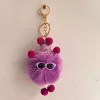 6cm eggplant purple [light gold hardware] [35# lobster buckle + 30# flat circle + 4 sections o chain]