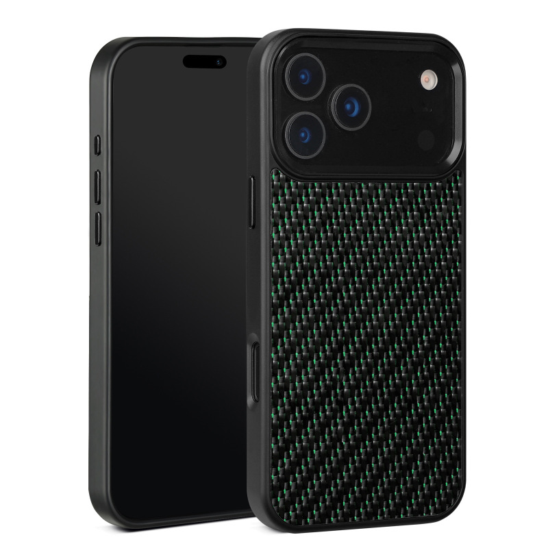 New Metal Frame Carbon Fiber Mobile Phone Case Suitable for Iphone17Promax 15 Apple 14 13 12 16Pro