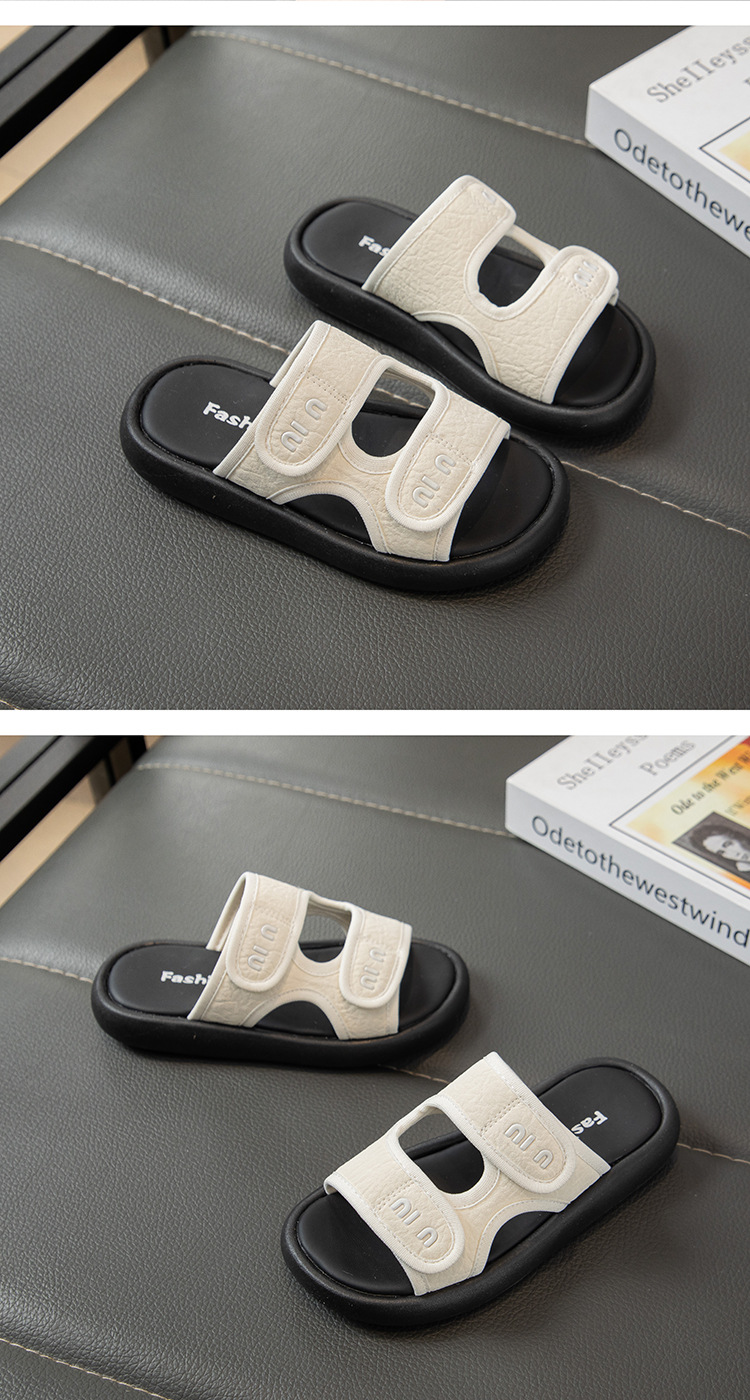 Mädchen Sandalen Mit Klettverschluss Für Strand Und Freizeit_voghion.com