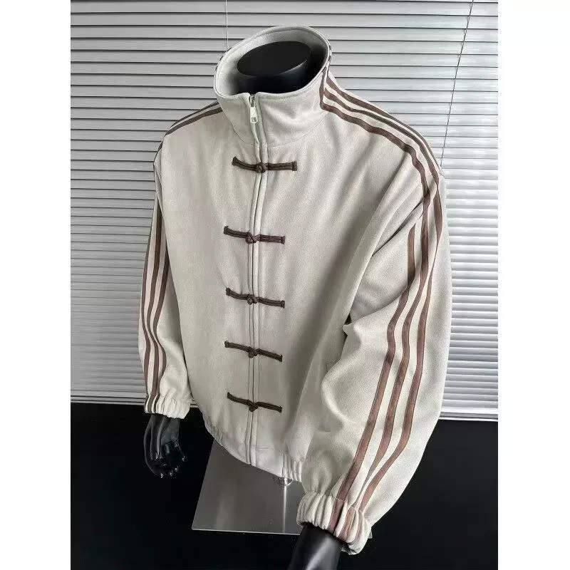 Xiao Ke XCOK "CTT New Chinese Tang Suit" Замша Спортивная куртка-ветровка WT14