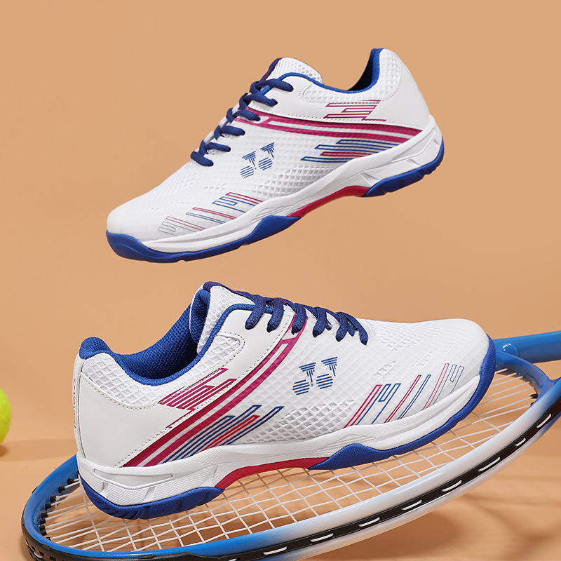 Zapatos de entrenamiento de bádminton profesionales para hombres y mujeres zapatos de competición de amortiguación ligero de campo interior antideslizante tela transpirable zapatos deportivos