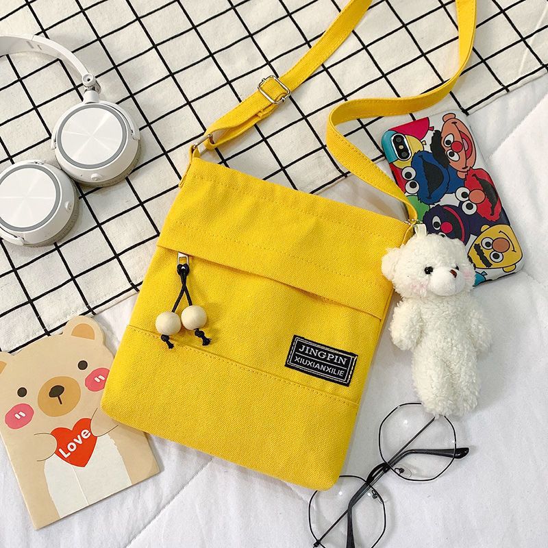 노란 홍당무 곰 펜던트