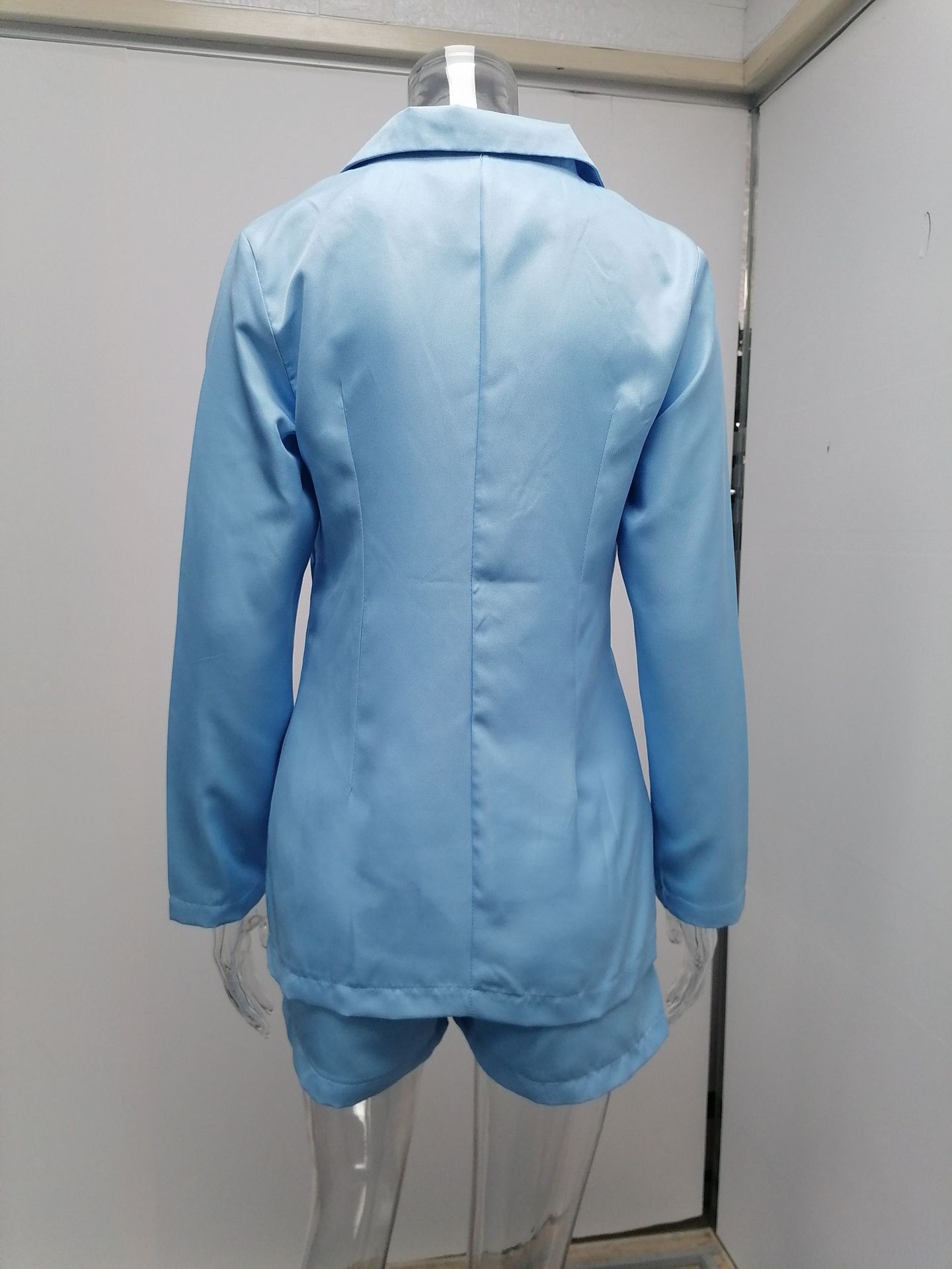Elegantes Damen Blazer Set Langarm Für Herbst Und Winter Mode_voghion.com