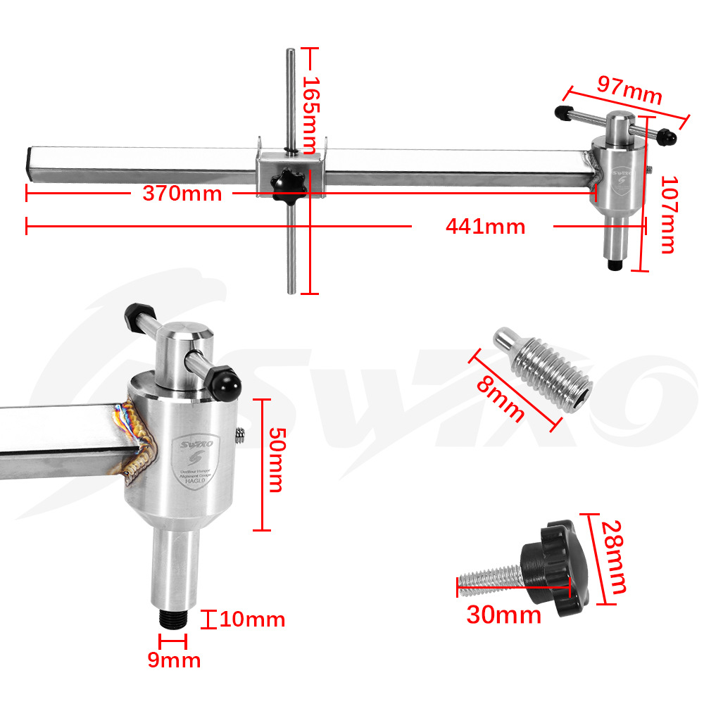 SWTXO juego de ruedas de bicicleta de montaña cambio trasero herramienta de corrección de elevación herramienta de reparación de corrección de gancho de cola de acero inoxidable