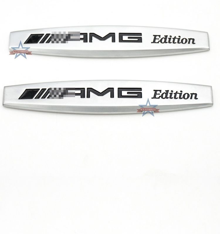AMG fender emblem, metal car sticker for fenders, personalized modification and decorative car emblem