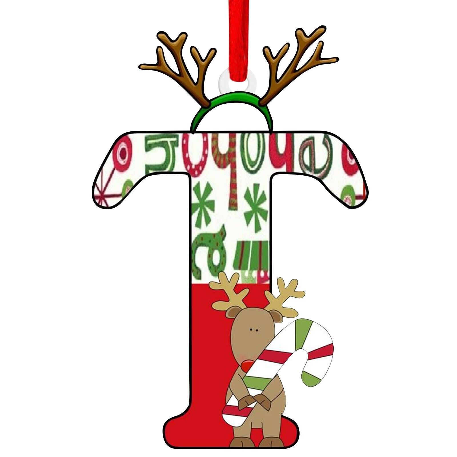 Nuevo alfabeto inglés creativo transfronterizo acrílico plano árbol de Navidad decorativo regalo de decoración de fiesta image 25