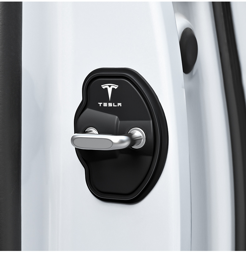 Car Door Lock Buckle Shock-Absorbing Buffer Pad Door Lock Protection Pad Car Door Closing Anti-Collision Sticker Silicone Silent Protective Cover