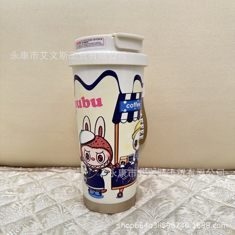 スズラン魔法瓶カップ 316 ステンレス鋼コーヒーカップ魔法瓶カップ女の子のための高価値インストローラーカップ新しいスタイル|undefined