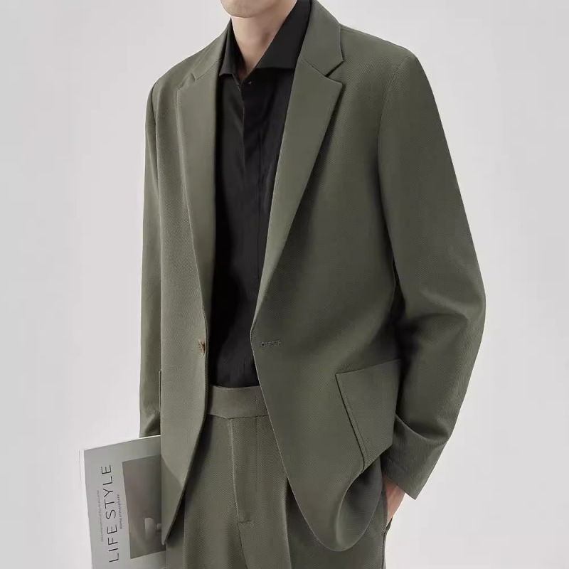 High-end Casual Suit Men's Loose Dose Jacket Korean Style Fashionable 24 Spring Autumn Winter New Men's Suit suit