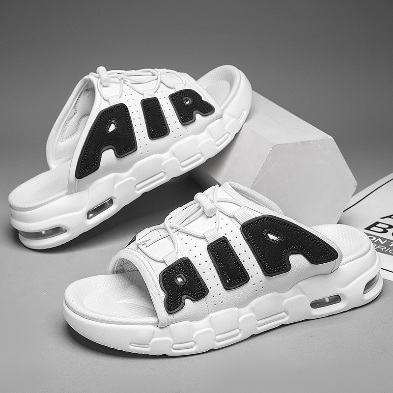 Cojín de aire para hombres Zapatillas de marca de moda Air grande verano desgaste al aire libre Internet celebridad antideslizante plataforma de deportes al aire libre aumento de sandalias de playa