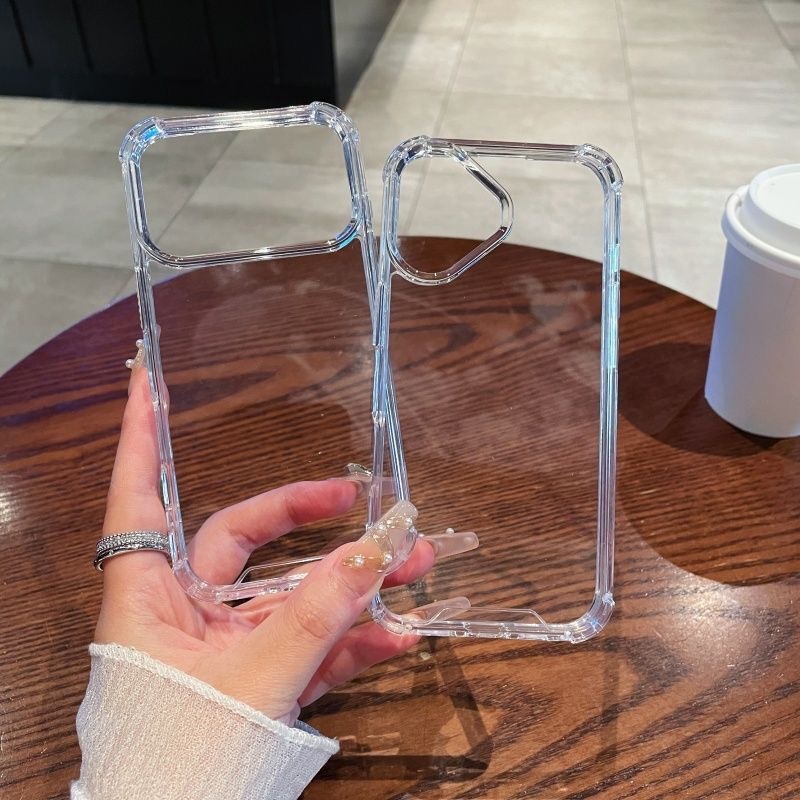 适用iPhone17Promax新款17防摔亚克力手机壳苹果15四角防摔16Pro|undefined