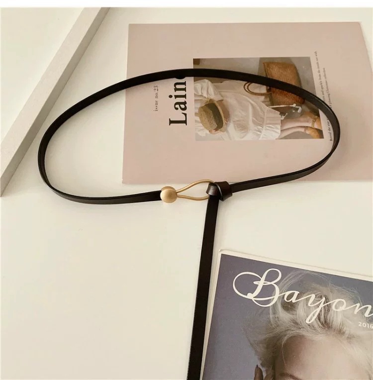Geknoteter Gürtel Für Damen Aus Leder Als Dekoratives Accessoire_voghion.com