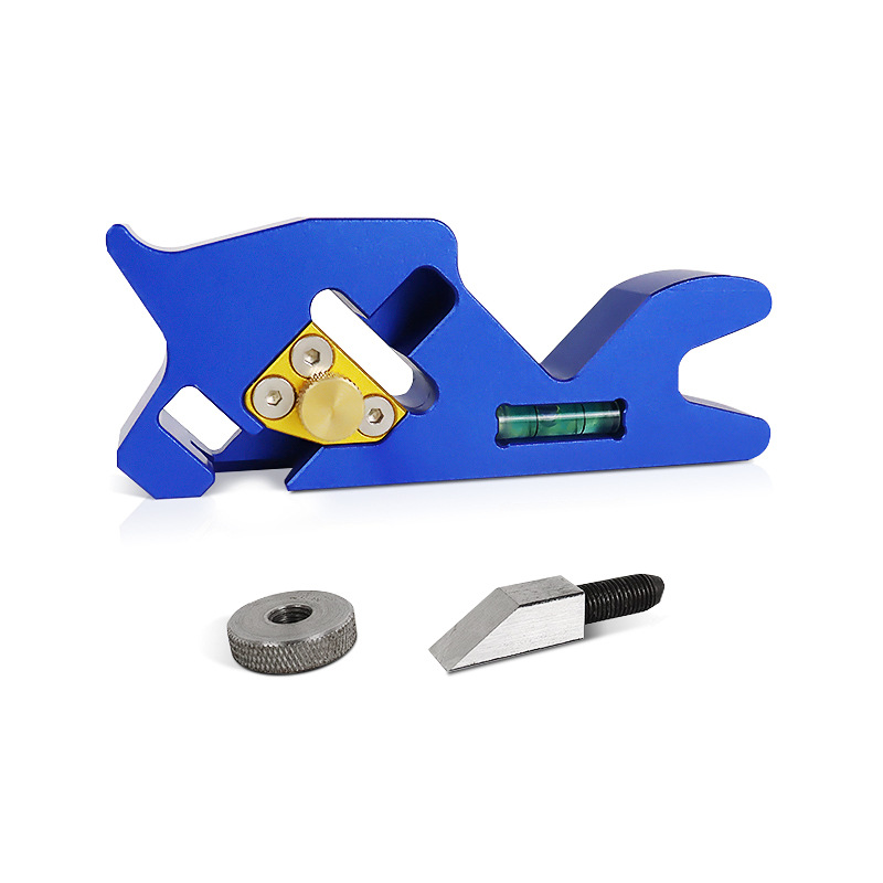 Carpintería Biselado cepillado manual 45 ° Bisel recorte cepillado eliminación de esquina ángulo de limpieza cuchillo de cepillado multi-bit conmutable DIY