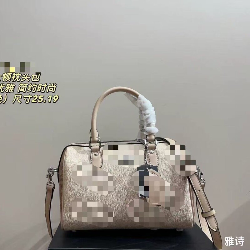 Coach Women's Bag New C Family Classic Mini Boston Bag Rowan Pillow Bag Single Shoulder Crossbody Handheld Pillow Bag Coach Women's Bag New C Family Classic Mini Boston Bag Rowan Pillow Bag Single Shoulder Crossbody Handheld Pillow Bag