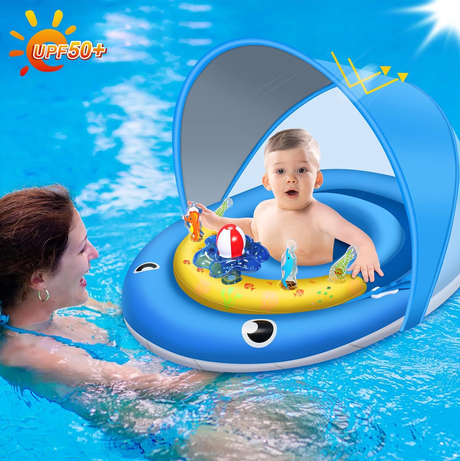 Inflatable swimming ring