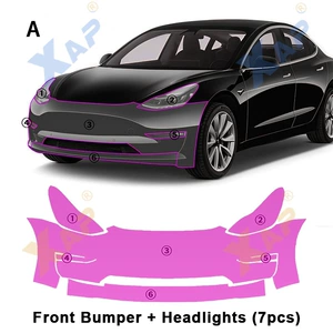 Tesla Model 3 20-23 TPU görünməz boya cızılmaya qarşı şəffaf qoruyucu film