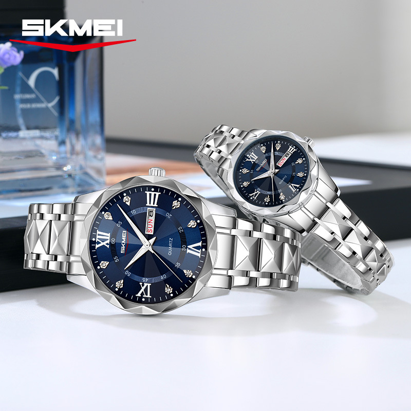 Timeless Beauty Couple's Watch, Waterproof, Luminous, Calendar Wristwatch, Cross-Border Best-Selling Quartz Watch, Source Factory, In-Stock Wholesale