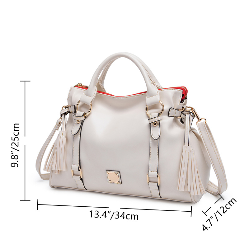 Women's Small Pu Leather Solid Color Vintage Style Classic Style Zipper Crossbody Bag display picture 8