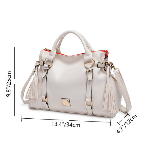 European and American cross-border retro hand-planted soft-feel portable shoulder crossbody commuter women's bag PG87 large multi-color