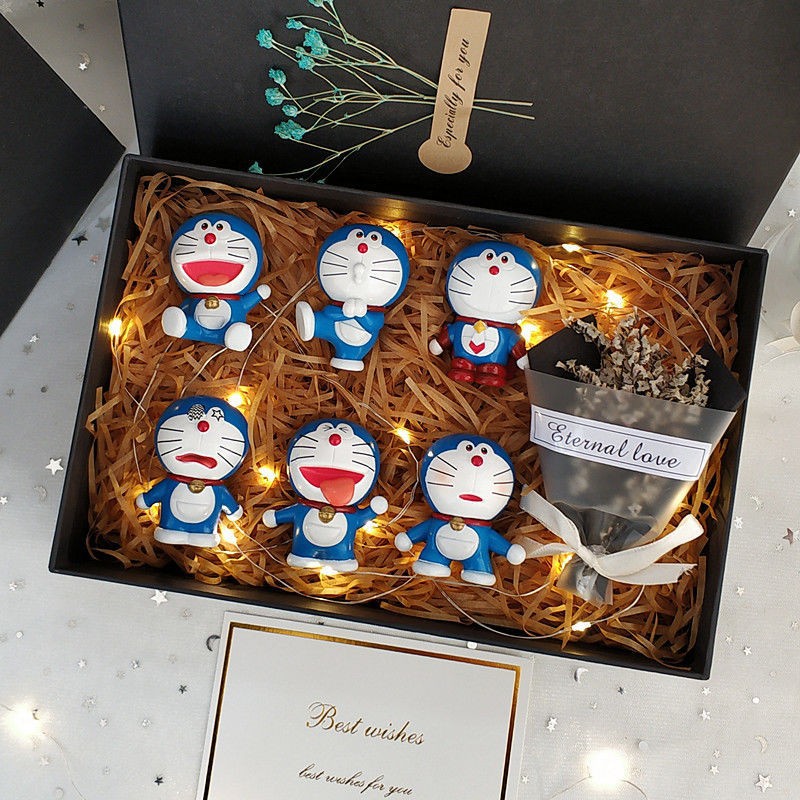 6 슈퍼맨 스타일 6cm/조명/부케/카드 선물 상자