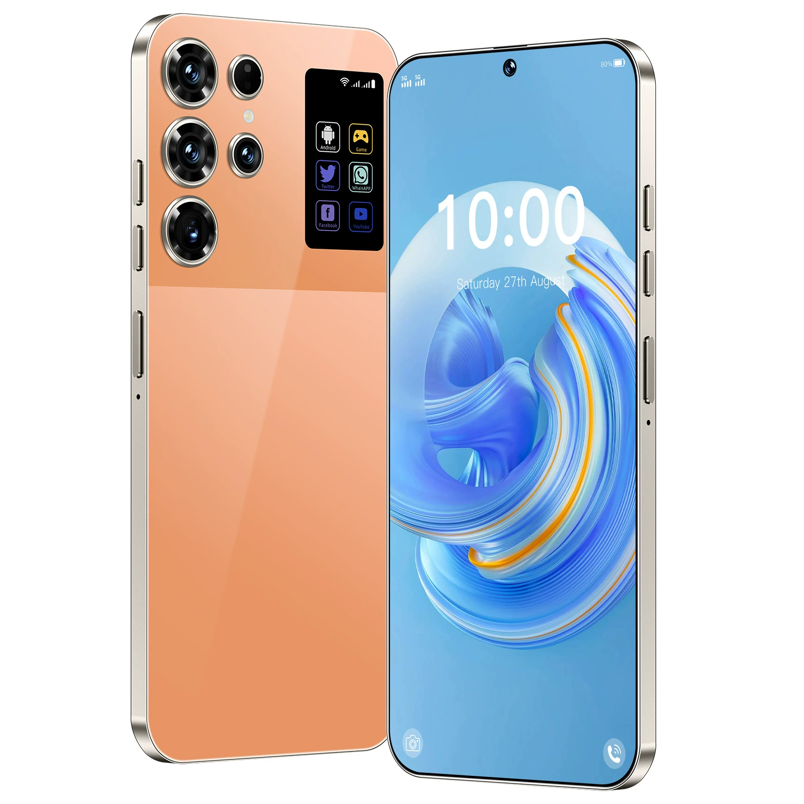 Смартфон S25 Ultra, 16ГБ+1ТБ, 7.3-дюймовый HD экран, двойная камера 78МП+108МП
