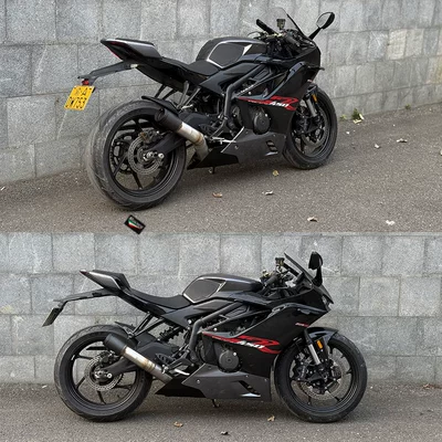 side row double pipe 76 – Motorcycle exhaust pipe - kaiyue-450rr-side-row-76-full-section