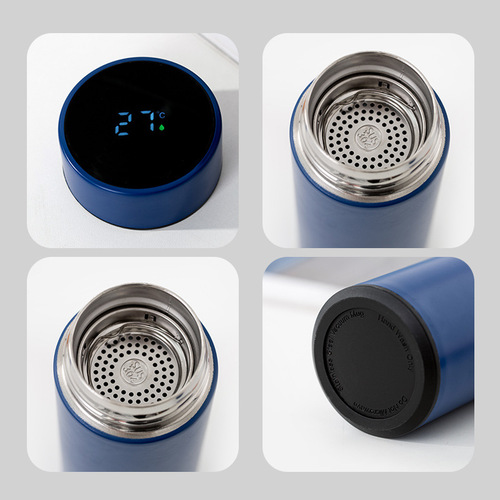 Smart Temperature Control Insulated Cup 304 Stainless Steel Business Straight Cup Portable Water Bottle Custom Private Label Gift Cup Wholesale