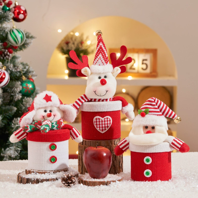 Рождественский подарок высокого класса подарок украшения Сочельник Яблочная коробка Коробка Санты Снеговик Яблочная Коробка Конфеты Коробка