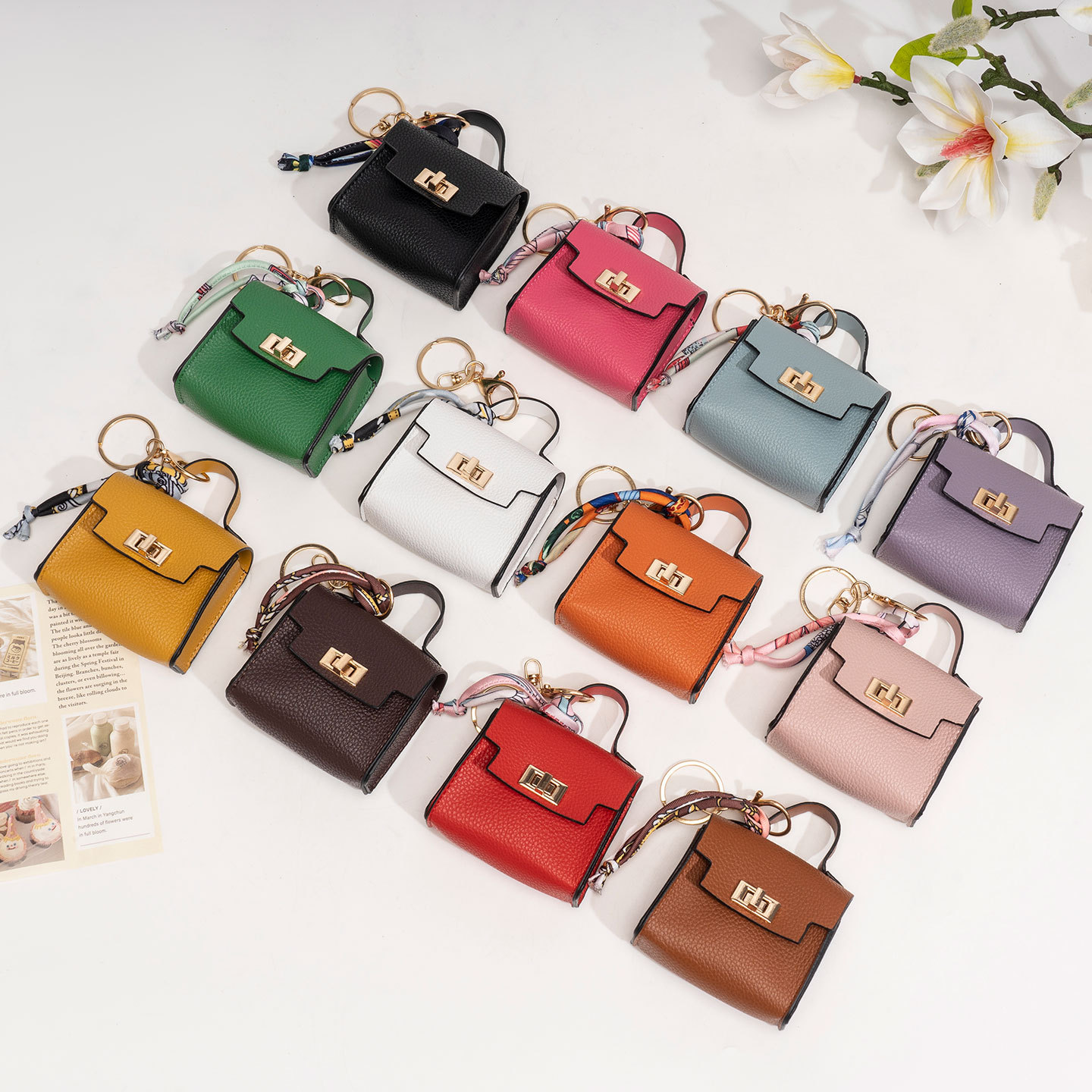 New Mini Bag, Light Luxury Bag Pendant, Fashionable Platinum Bag, Creative Lipstick Bag, Bluetooth Earphone Bag, Car Key Bag