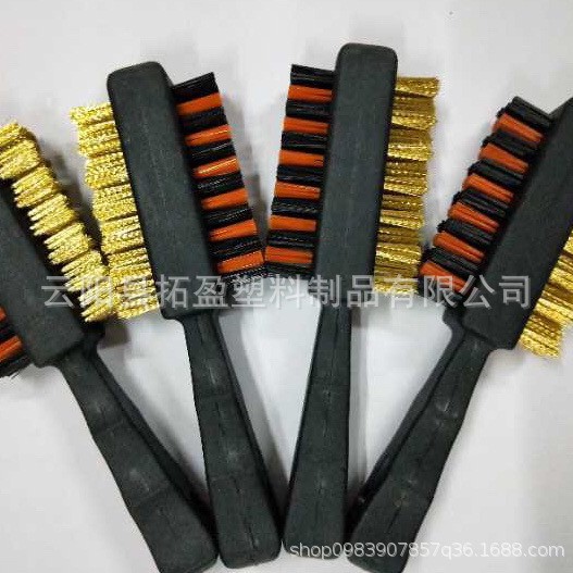 高尔夫清洁刷 高尔夫球杆刷 短形双面刷 高尔夫用品