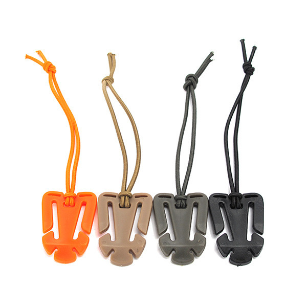 With elastic rope hanging buckle triangle binding buckle MOLLE system webbing finishing fixing buckle coil clip storage webbing clip