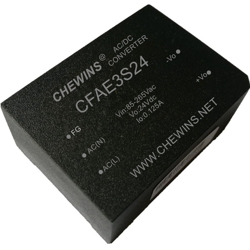 CFAE3T05-24I AC-DC电源模块85-265V输入220V转5V正负24V 3W输出