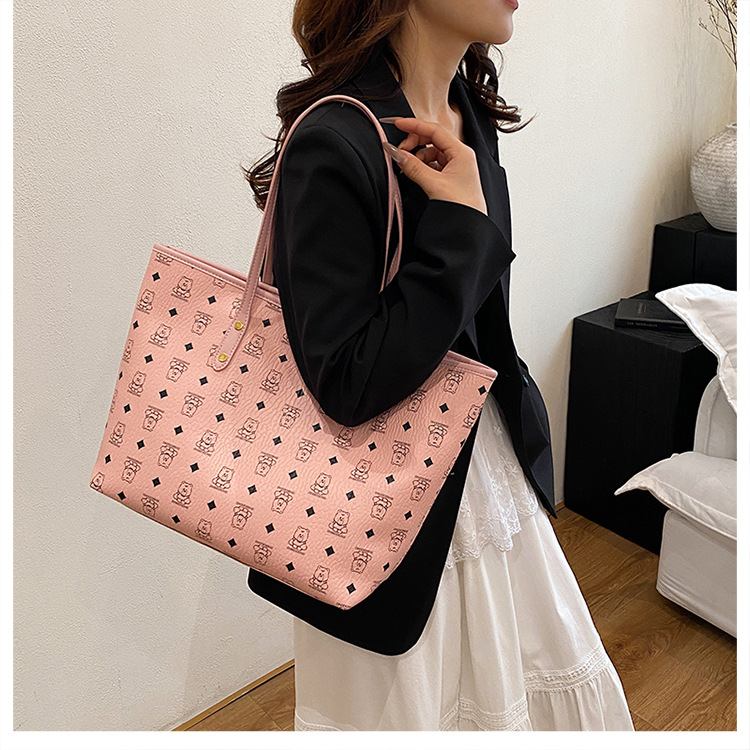 Borsa a secchiello donna stile retro grande capacità_voghion.com