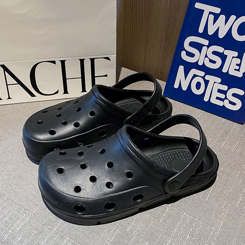 Women's holey shoes, outerwear summer model, thick-soled, with head covering, breathable, couple sandals, anti-slip, operating room clogs for men