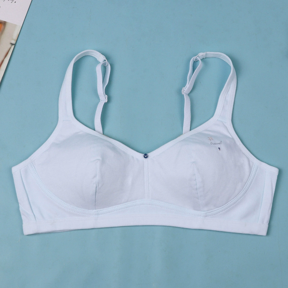 Underwear for students, wireless bra, cotton vest