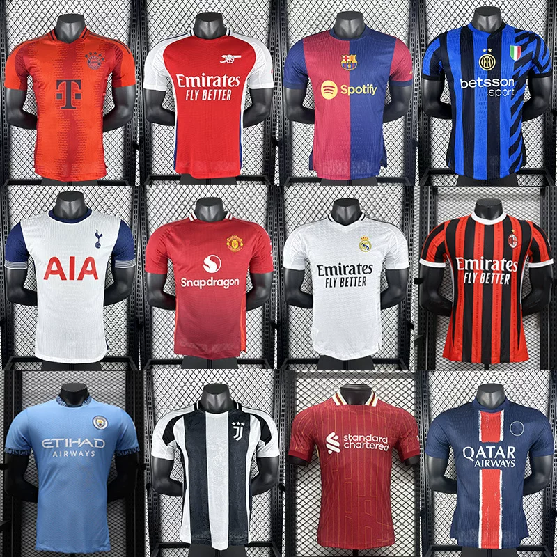 Версия игрока майка Real Madrid Arsenal Barcelona Paris Juventus Manchester City Bayern Atletico Madrid Chelsea футбольная форма через границу