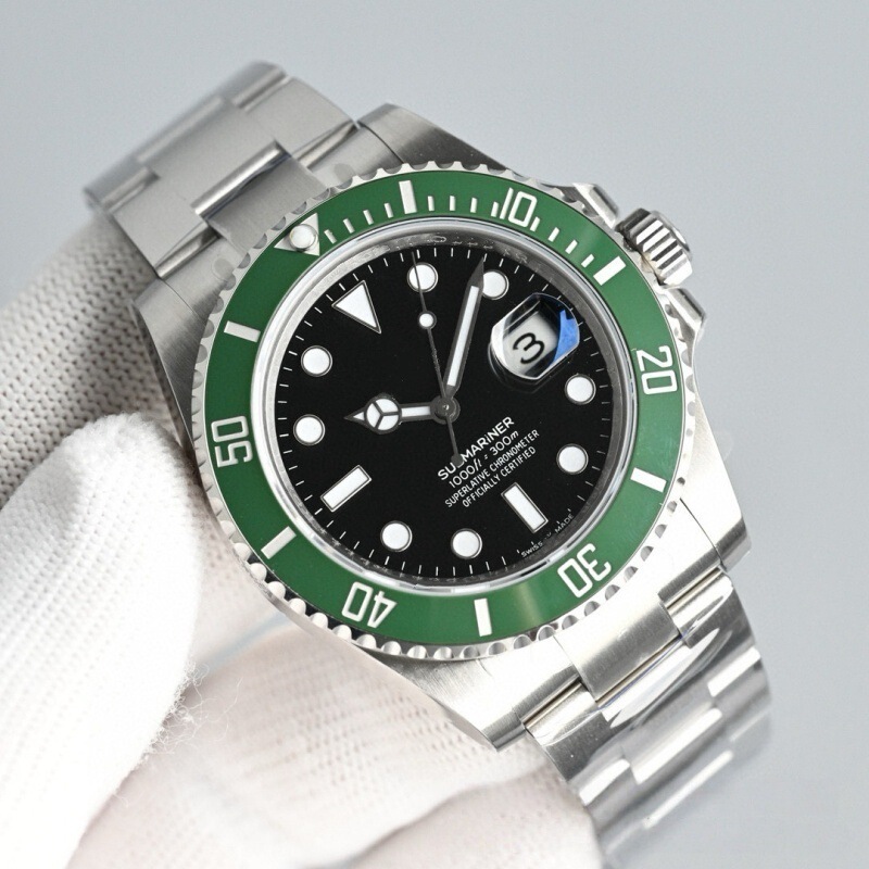 Genuine Swiss Labor Men's Green Submariner Watch, Fully Automatic Mechanical Watch, Waterproof, Stainless Steel, Luminous, Business Men's Watch Genuine Swiss Labor Men's Green Submariner Watch, Fully Automatic Mechanical Watch, Waterproof, Stainless Steel, Luminous, Business Men's Watch