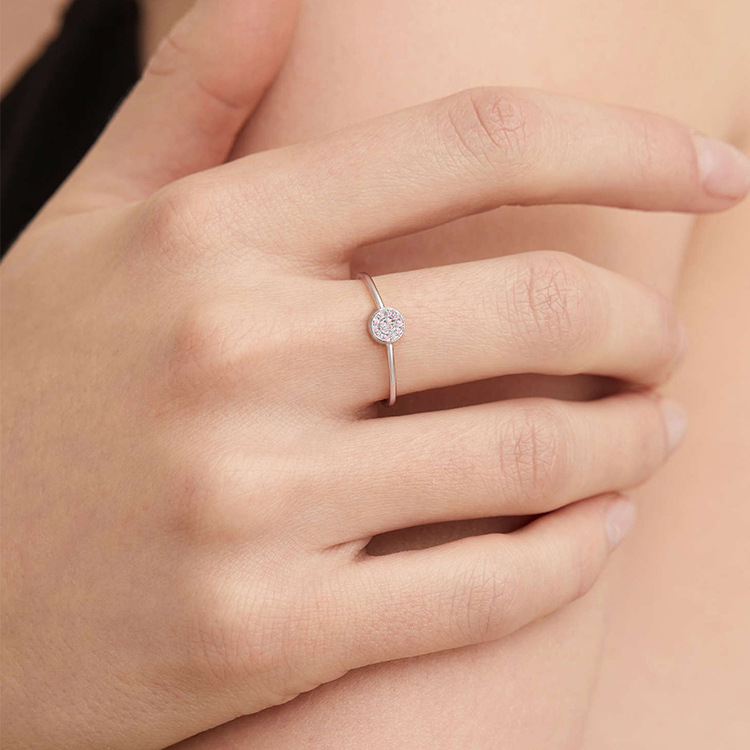 14K Real Gold Plated, Real Gold Plated Plating Material Rhinestones Inlay Material Rings Classification PVD Coated Real Gold Plated Geometric Color Block Stainless Steel Glam Lady Shiny Waterproof Non Tarnish Rings
