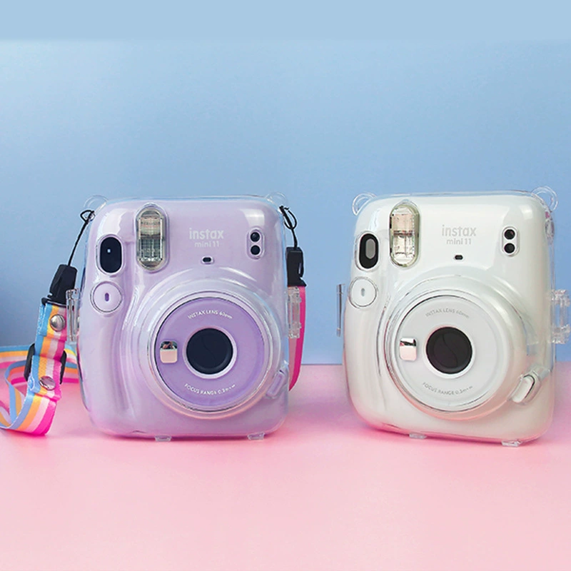 Часть прозрачной рамы Instax Crystal для MINI11 с защитной прозрачной крышкой+радужная упаковка